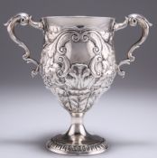 A GEORGE III IRISH SILVER TWO-HANDLED CUP