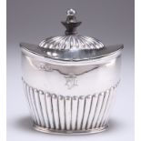 AN EDWARDIAN SILVER CADDY