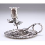 AN EARLY VICTORIAN SILVER CHAMBERSTICK