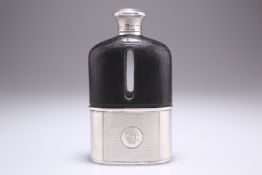 A VICTORIAN SILVER HIP FLASK