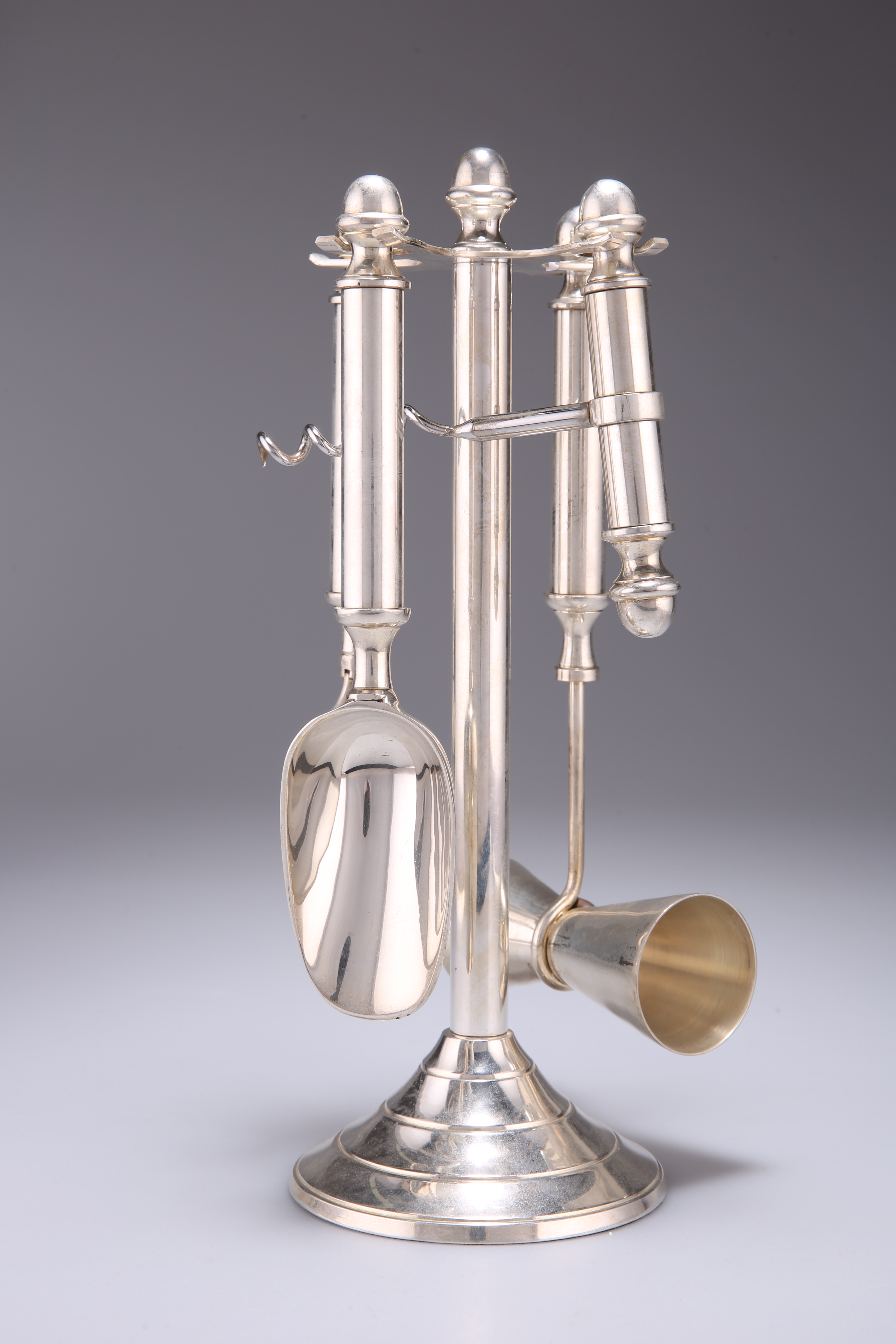 AN ART DECO STYLE SILVER-PLATED DRINKS COMPANION - Image 2 of 2