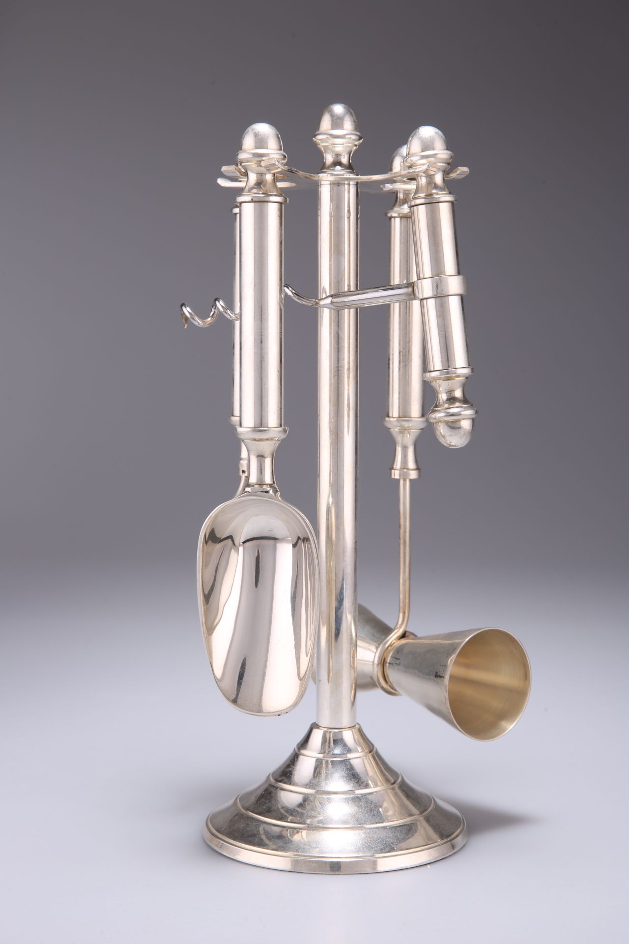 AN ART DECO STYLE SILVER-PLATED DRINKS COMPANION - Image 2 of 2