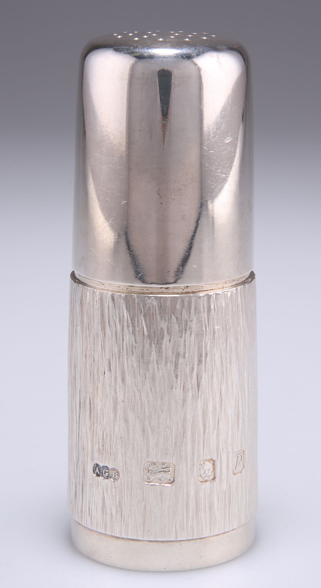 AN ELIZABETH II SILVER PEPPER POT