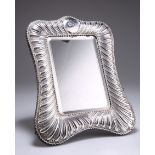 A VICTORIAN SILVER EASEL MIRROR