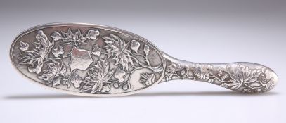 A CHINESE EXPORT SILVER HAND-MIRROR