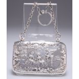 AN EDWARDIAN SILVER PURSE