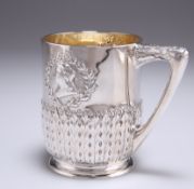 A QUEEN VICTORIA GOLDEN JUBILEE SILVER MUG