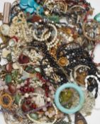 A LARGE QUANTITY OF COSTUME JEWELLERY