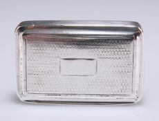 A WILLIAM IV SILVER SNUFF BOX