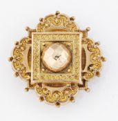 A VICTORIAN ETRUSCAN REVIVAL BROOCH