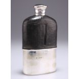 A VICTORIAN SILVER HIP FLASK