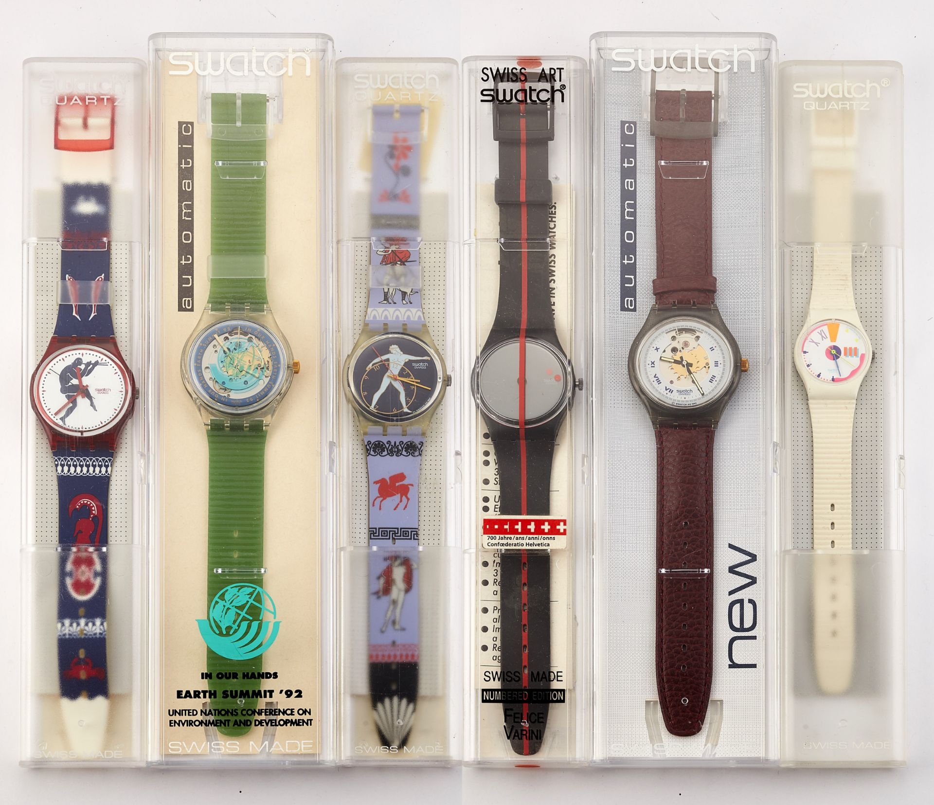 SIX ASSORTED SWATCH WATCHES