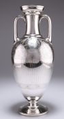 A LARGE VICTORIAN GRECIAN REVIVAL SILVER VASE