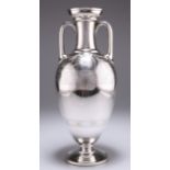 A LARGE VICTORIAN GRECIAN REVIVAL SILVER VASE