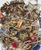 A LARGE QUANTITY OF COSTUME JEWELLERY