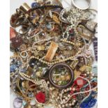 A LARGE QUANTITY OF COSTUME JEWELLERY