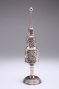 JUDAICA: A 19TH CENTURY CONTINENTAL SILVER SPICE TOWER