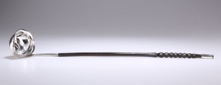 A GEORGE III SILVER TODDY LADLE