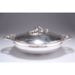 A DANISH STERLING SILVER BLOSSOM PATTERN VEGETABLE DISH