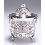 A VICTORIAN SILVER CADDY