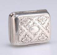 A WILLIAM IV SILVER VINAIGRETTE