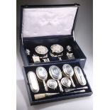 A SPLENDID AND COMPLETE GEORGE V SILVER TOILET SERVICE