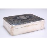 AN EARLY 20TH CENTURY THAI SILVER CIGARETTE BOX