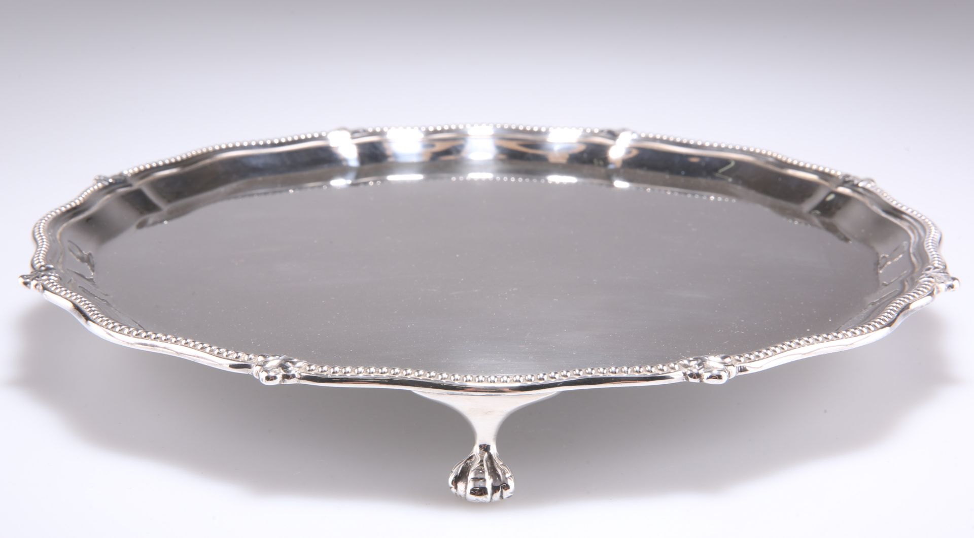 A GEORGE V SILVER SALVER