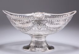 A VICTORIAN SILVER TABLE BASKET