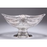 A VICTORIAN SILVER TABLE BASKET