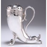 A VICTORIAN SILVER CORNUCOPIA CASTER