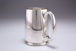 A GEORGE VI SILVER PINT MUG