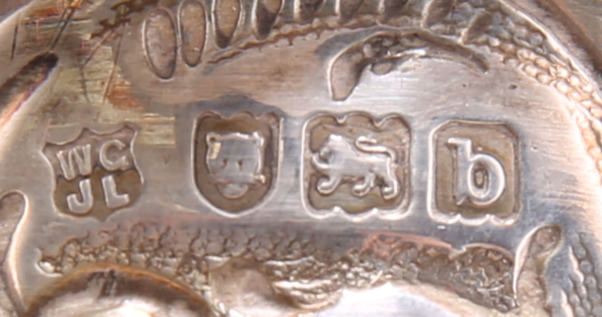 A VICTORIAN SILVER BOWL AND SIFTING SPOON - Image 3 of 4