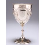 A CONTINENTAL WHITE-METAL GOBLET