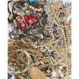 A LARGE QUANTITY OF COSTUME JEWELLERY