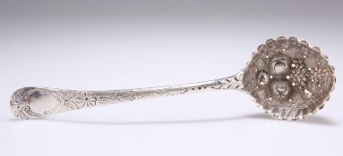 A GEORGE III SILVER SIFTING SPOON