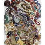 A LARGE QUANTITY OF COSTUME JEWELLERY