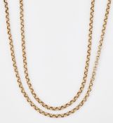 A 9CT BELCHER CHAIN NECKLACE