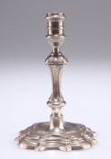 A GEORGE II SILVER TAPERSTICK