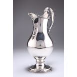 A FINE GEORGE III SILVER BEER JUG