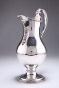 A FINE GEORGE III SILVER BEER JUG