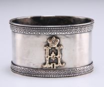 A RUSSIAN SILVER NAPKIN RING