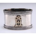 A RUSSIAN SILVER NAPKIN RING