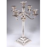 A MONUMENTAL VICTORIAN SILVER CANDELABRUM