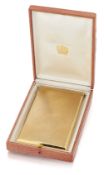 A GOLD CIGARETTE CASE