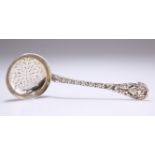 A VICTORIAN SILVER SIFTING LADLE