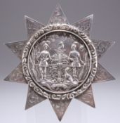 A VICTORIAN SILVER 'ANCIENT ORDER OF FORESTERS' SASH STAR