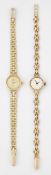 TWO LADY'S 9 CARAT GOLD BRACELET WATCHES