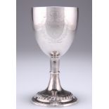 A GEORGE III SILVER GOBLET