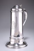 A LARGE GEORGE II SILVER FLAGON